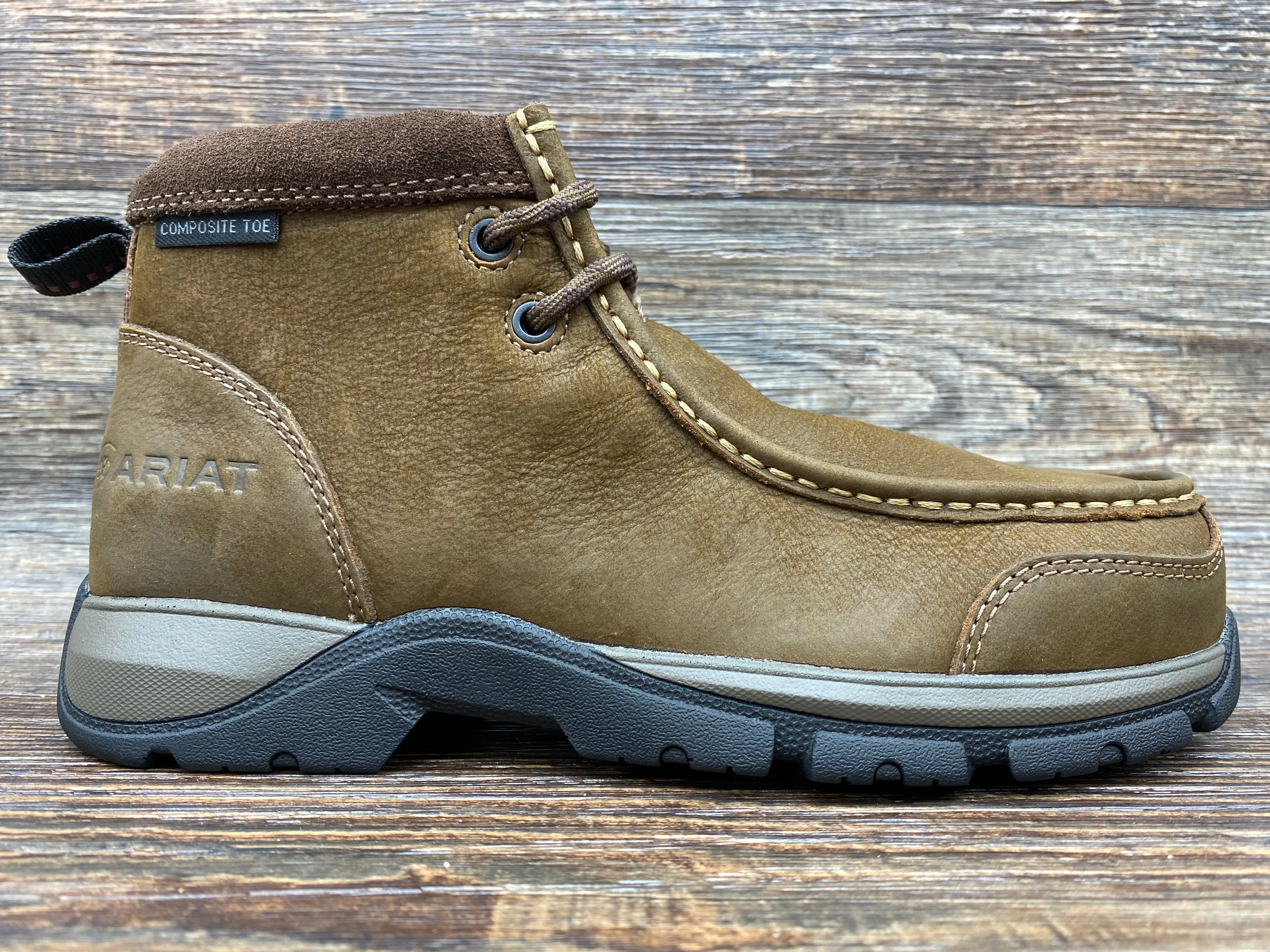 10035978 Women's Edge LTE Moc Toe Composite Toe Work Shoe by Ariat.