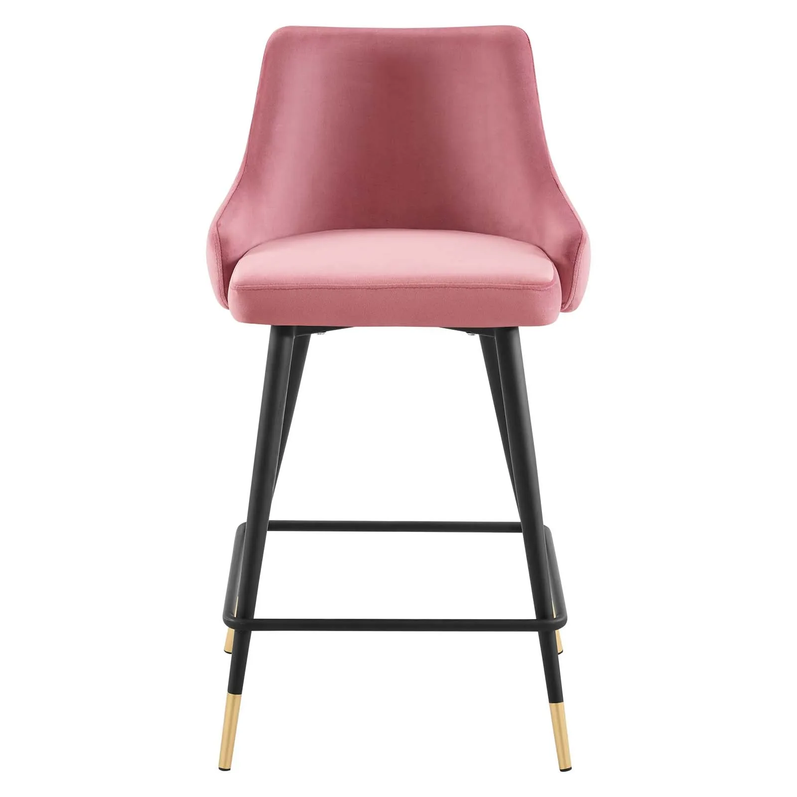 Adorn Performance Velvet Counter Stool - Luxurious, Stain-Resistant Comfort for Dining Spaces