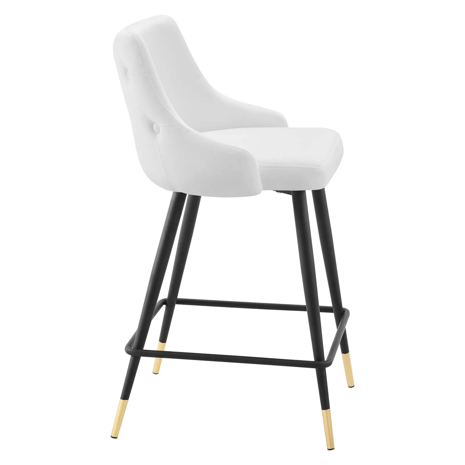 Adorn Performance Velvet Counter Stool - Luxurious, Stain-Resistant Comfort for Dining Spaces