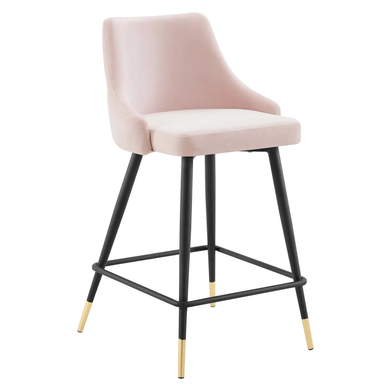 Adorn Performance Velvet Counter Stool - Luxurious, Stain-Resistant Comfort for Dining Spaces