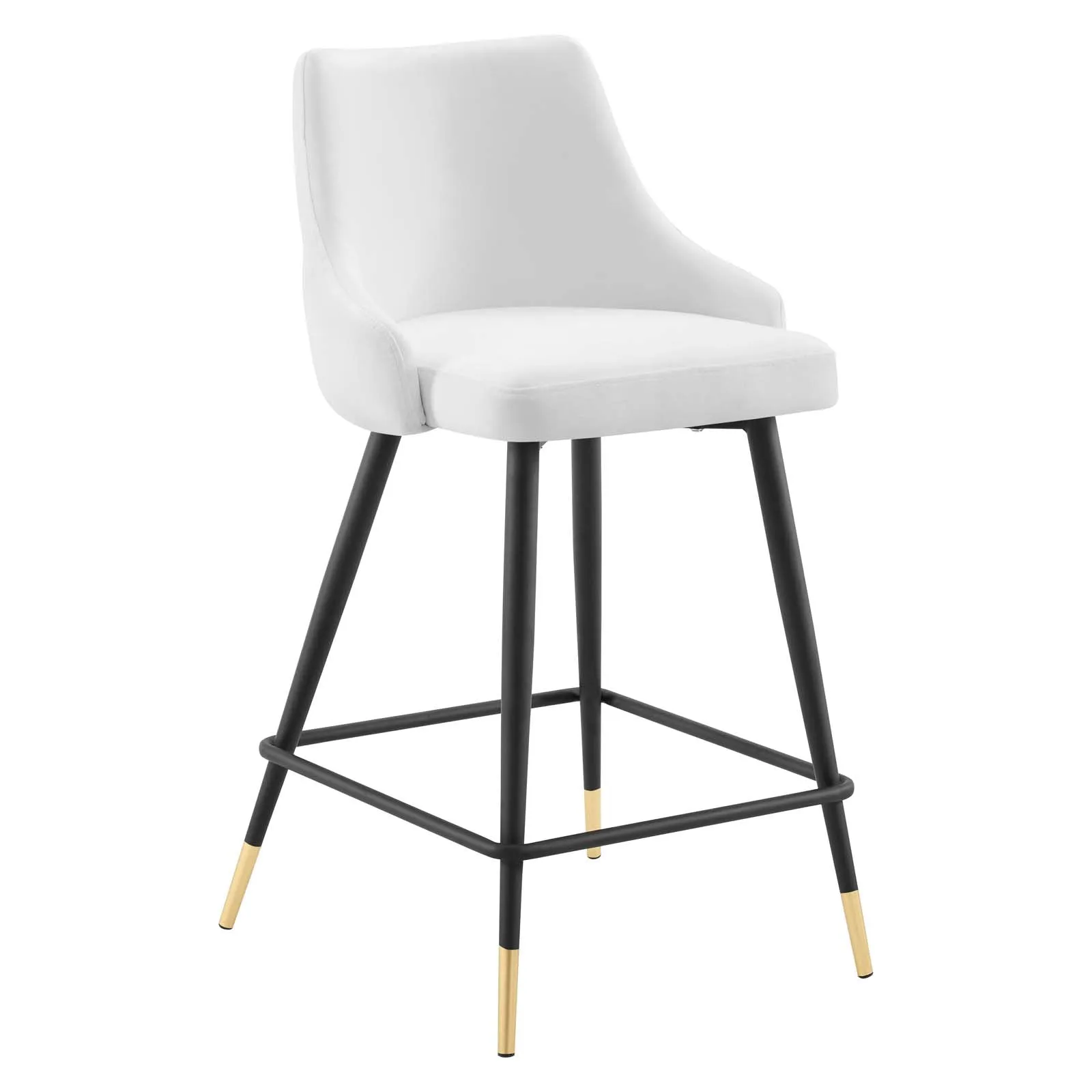 Adorn Performance Velvet Counter Stool - Luxurious, Stain-Resistant Comfort for Dining Spaces