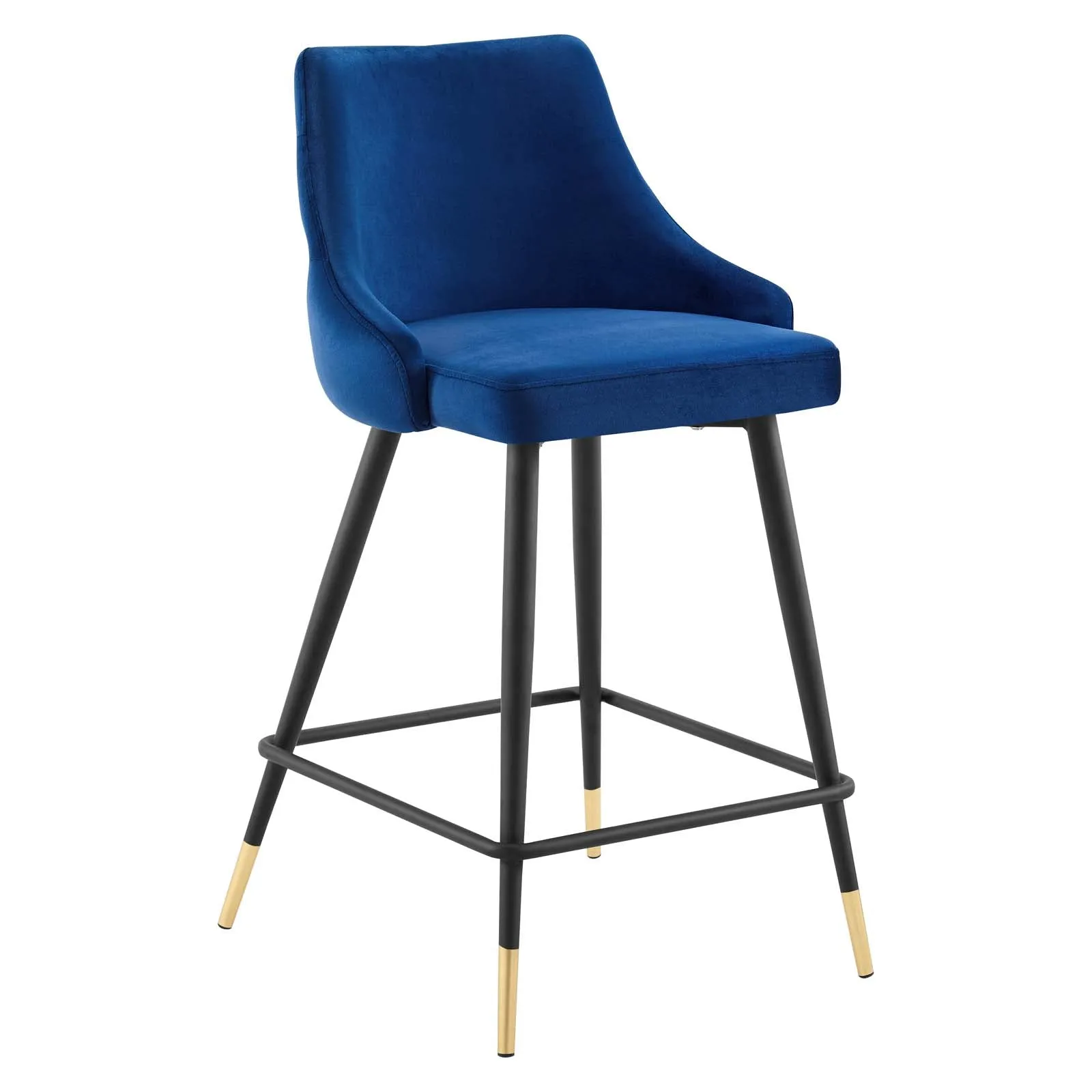 Adorn Performance Velvet Counter Stool - Luxurious, Stain-Resistant Comfort for Dining Spaces