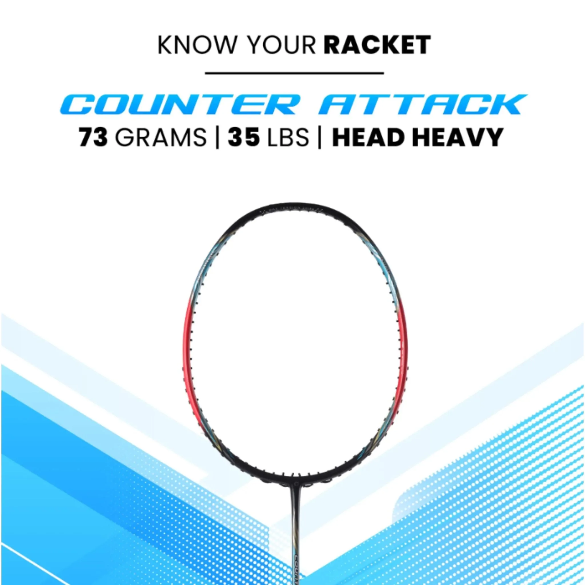 APACS Counter Attack Badminton Racket | Premium Quality Racket