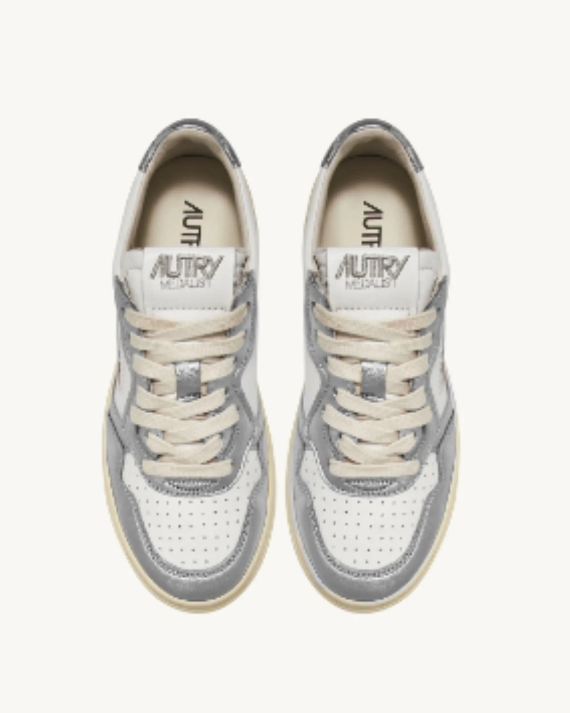 Autry Medalist Silver Sneaker