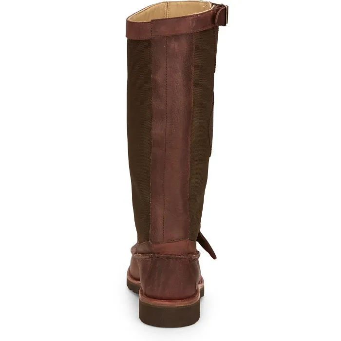 Chippewa Men's Cutter 17" Moc Toe Pull-On Snake Hunt Boot Brown- 23923