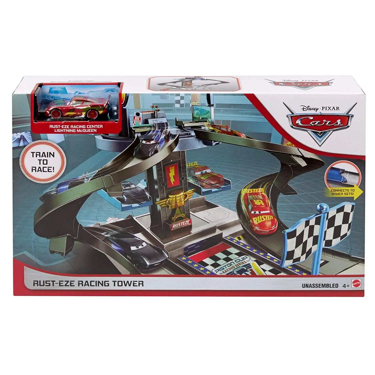 Disney and Pixar’s Cars Rust-Eze Racing Tower Race Car Track Set