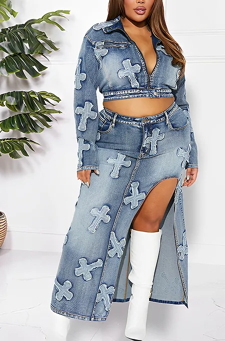 ‘Don’t Cross Me’ Extended Skirt Set