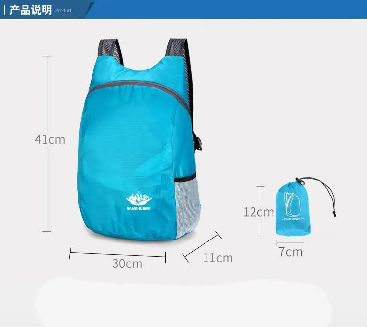 Folding Bag Light Waterproof High-volume Movement Backpack  Outdoor Travel Men Women Traveling Bag