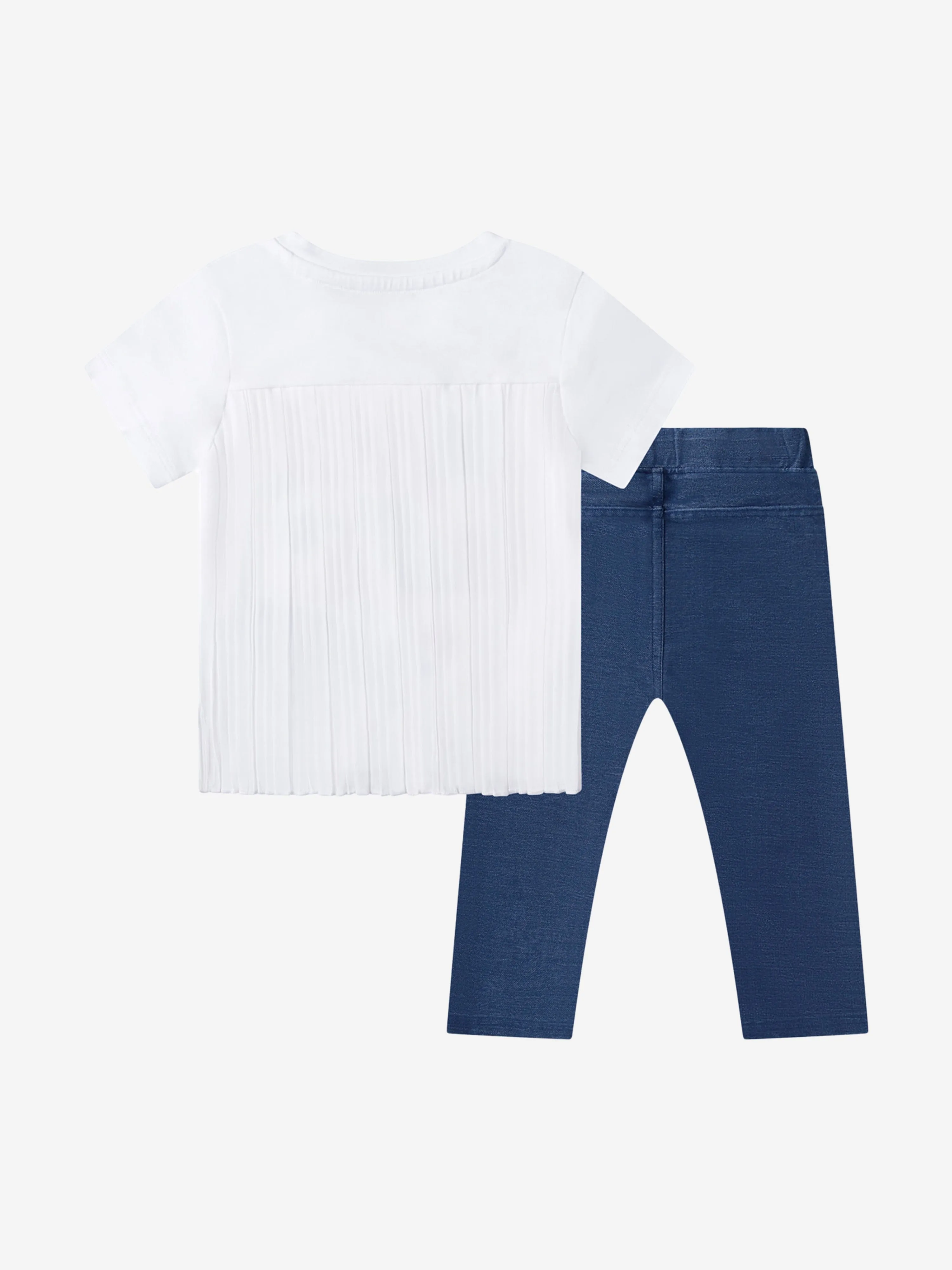 Guess Baby Girls Set - Cotton T-Shirt & Denim Pants Set