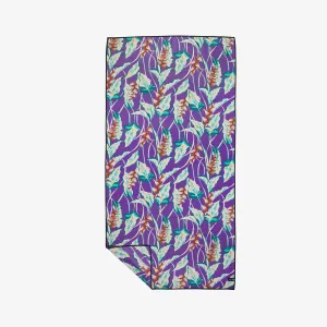 Heliconia Performance Quick-Dry Travel Towel - Ube | Hoffman Fabrics x Slowtide