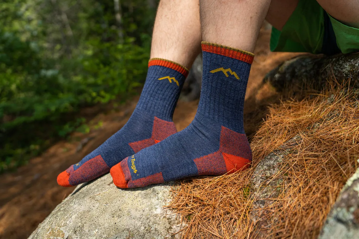 Hiker Micro Crew Midweight Hiking Sock - Denim Blue