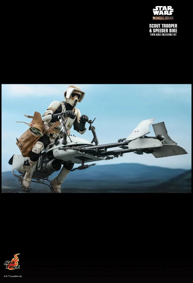 HOT TOYS STAR WARS THE MANDALORIAN SCOUT TROOPER AND SPEEDER BIKE 1/6 TMS017