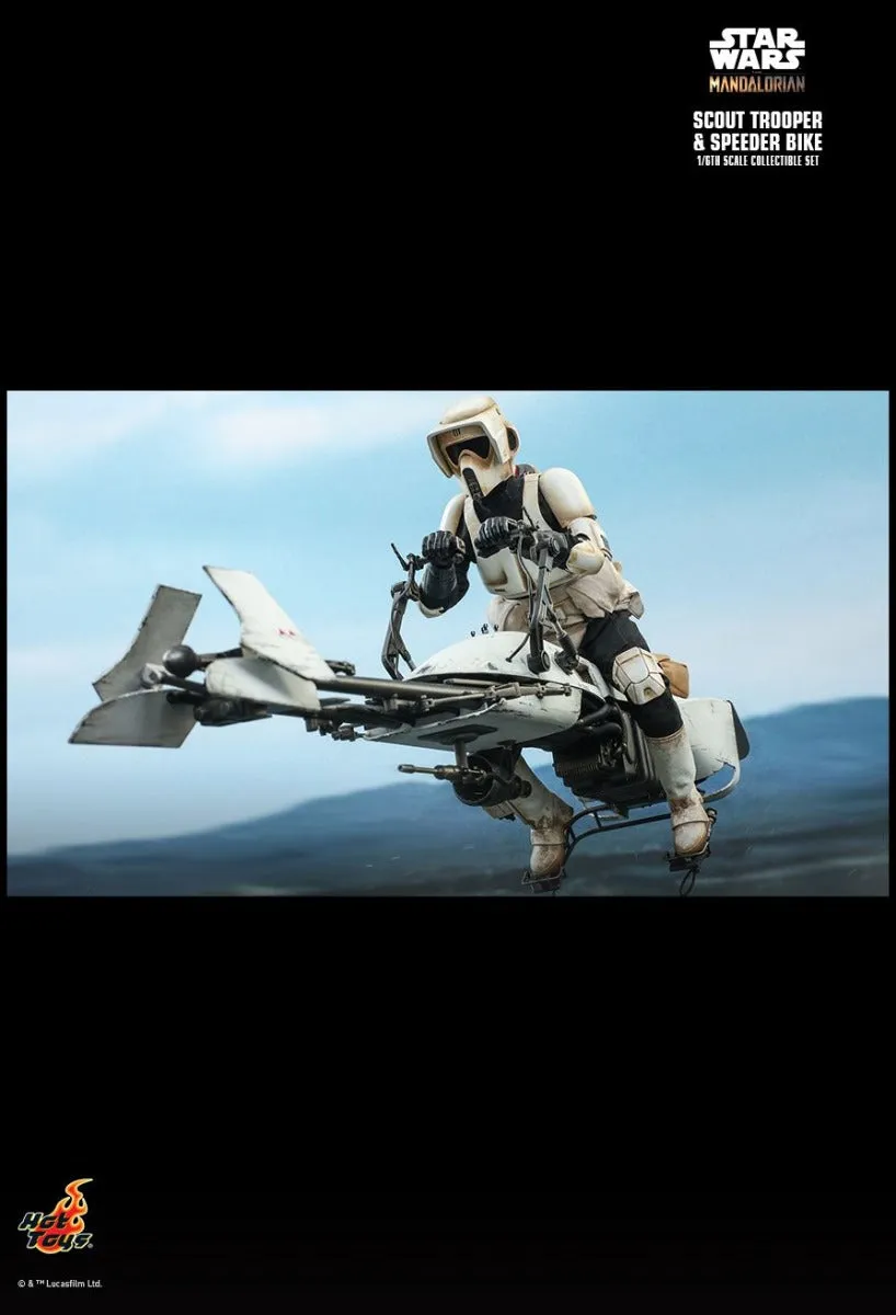 HOT TOYS STAR WARS THE MANDALORIAN SCOUT TROOPER AND SPEEDER BIKE 1/6 TMS017