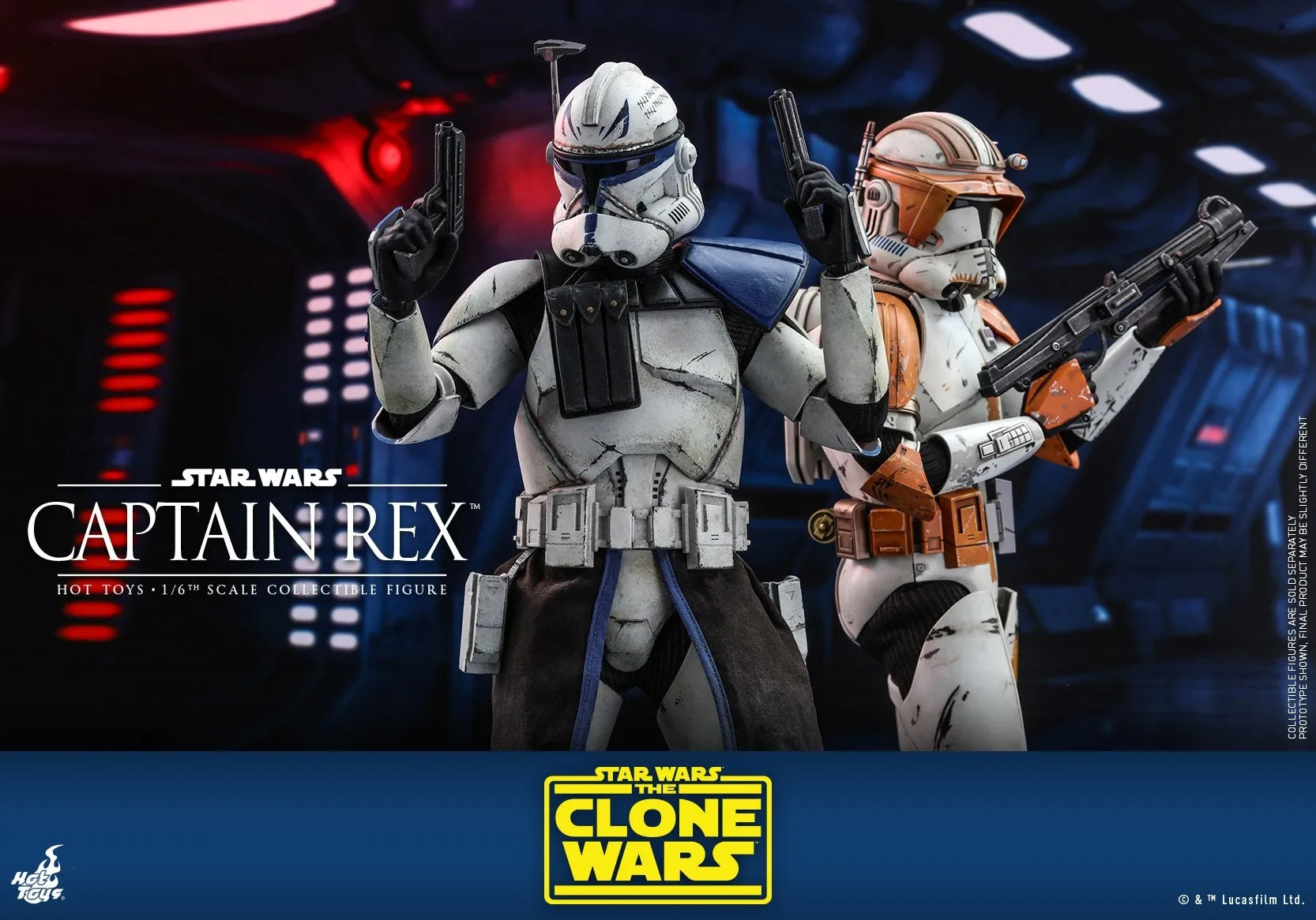 Hot Toys - TMS018 - Star Wars: The Clone Wars - 1/6 Captain Rex Collectible Figure