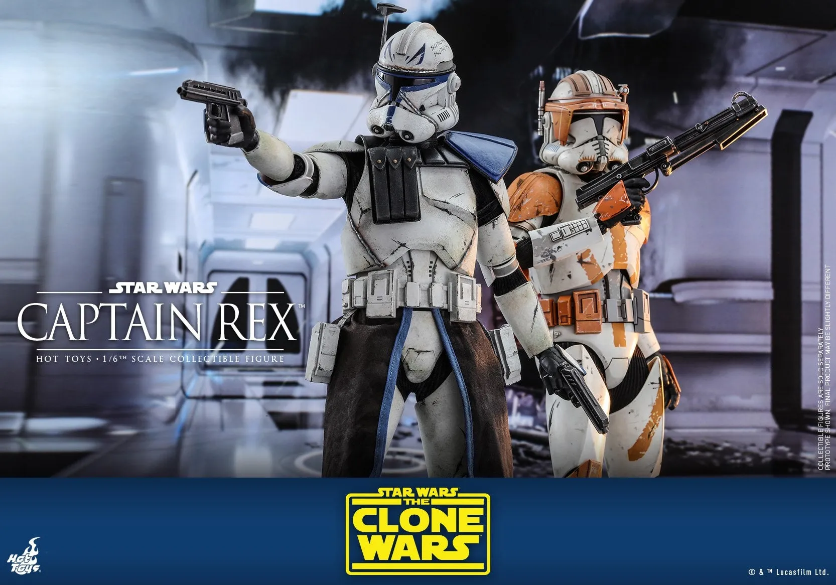 Hot Toys - TMS018 - Star Wars: The Clone Wars - 1/6 Captain Rex Collectible Figure