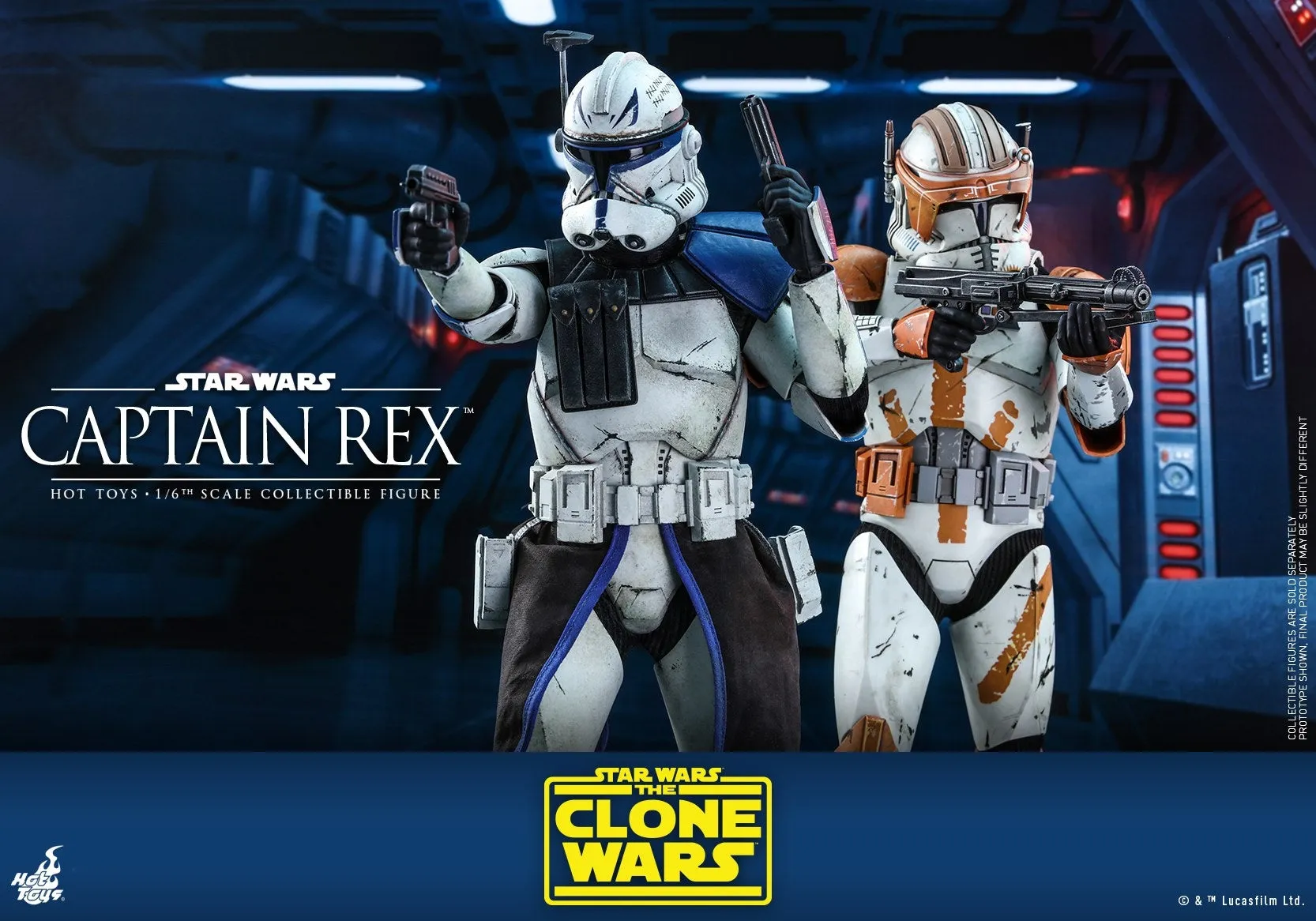 Hot Toys - TMS018 - Star Wars: The Clone Wars - 1/6 Captain Rex Collectible Figure