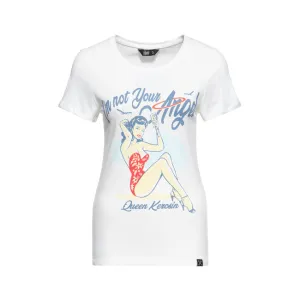 King Kerosin Queen Kerosin I'M Not Your Angel Ladies T-Shirt Off-White