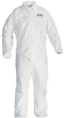 Kleenguard* A40 Liquid And Particle Protection Coveralls Zipper Front White Extra Large