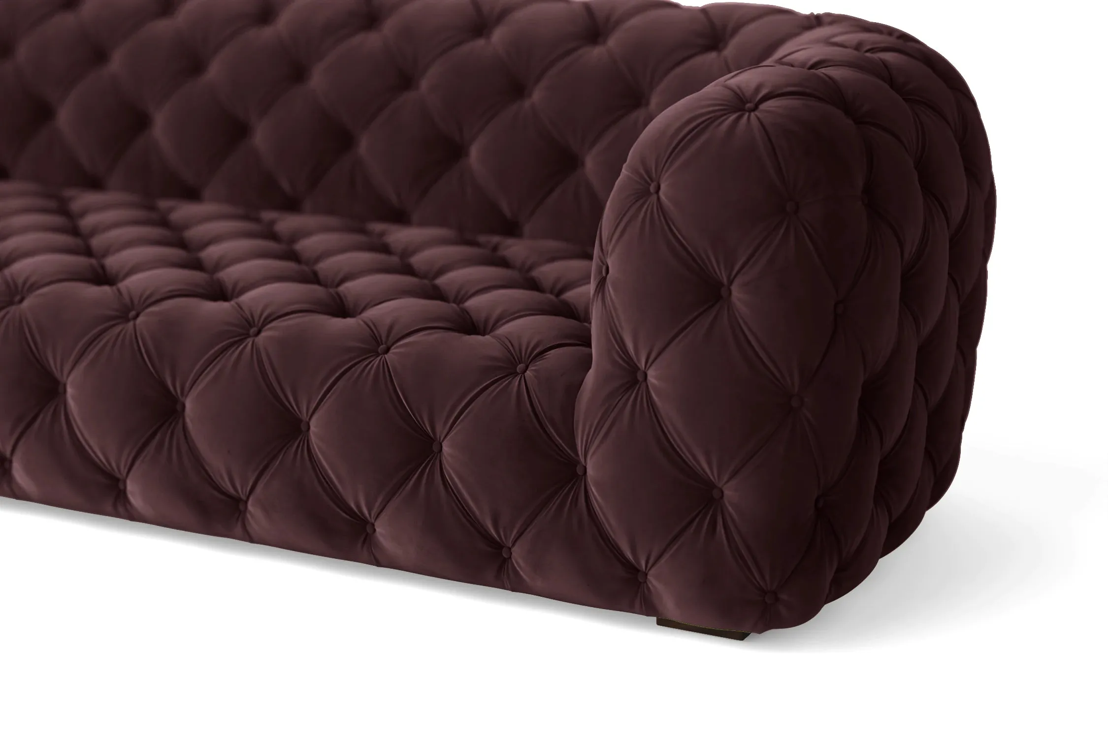 Lecce 2 Seater Sofa Grape Velvet