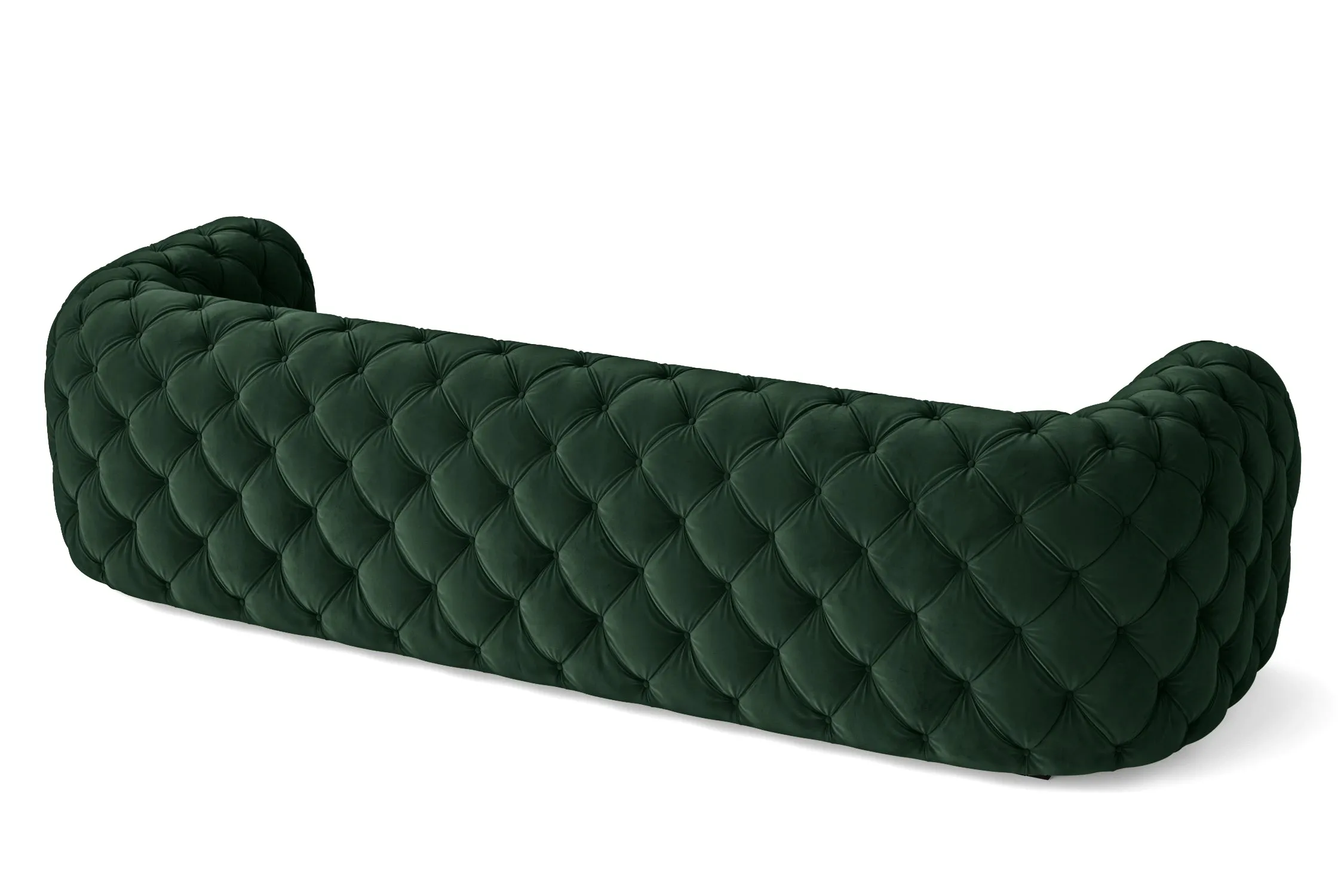 Lecce 4 Seater Sofa Green Velvet