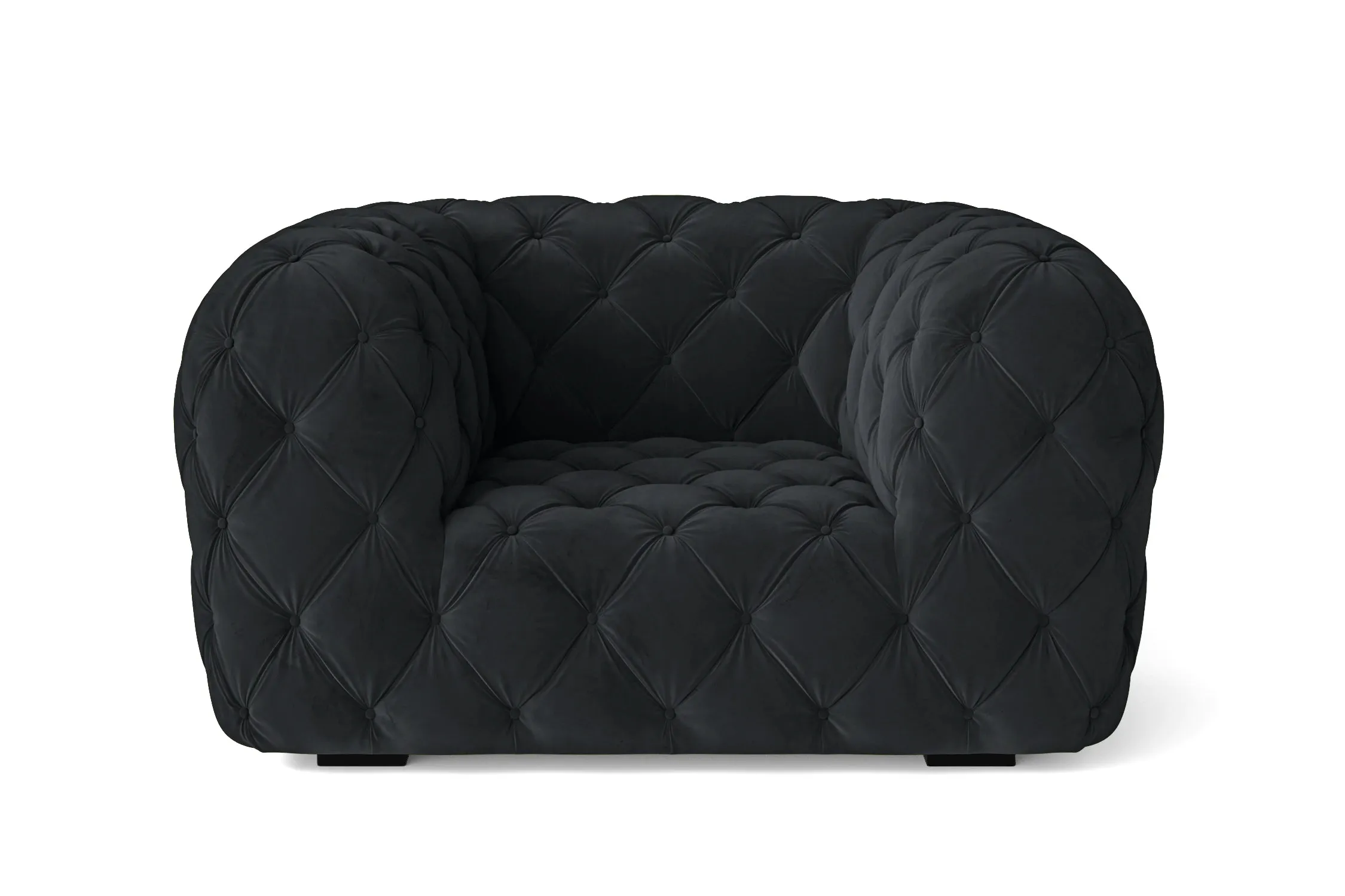 Lecce Armchair Dark Grey Velvet