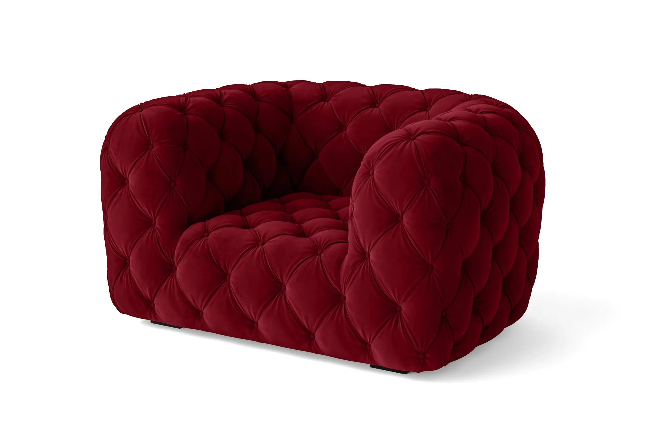 Lecce Armchair Red Velvet