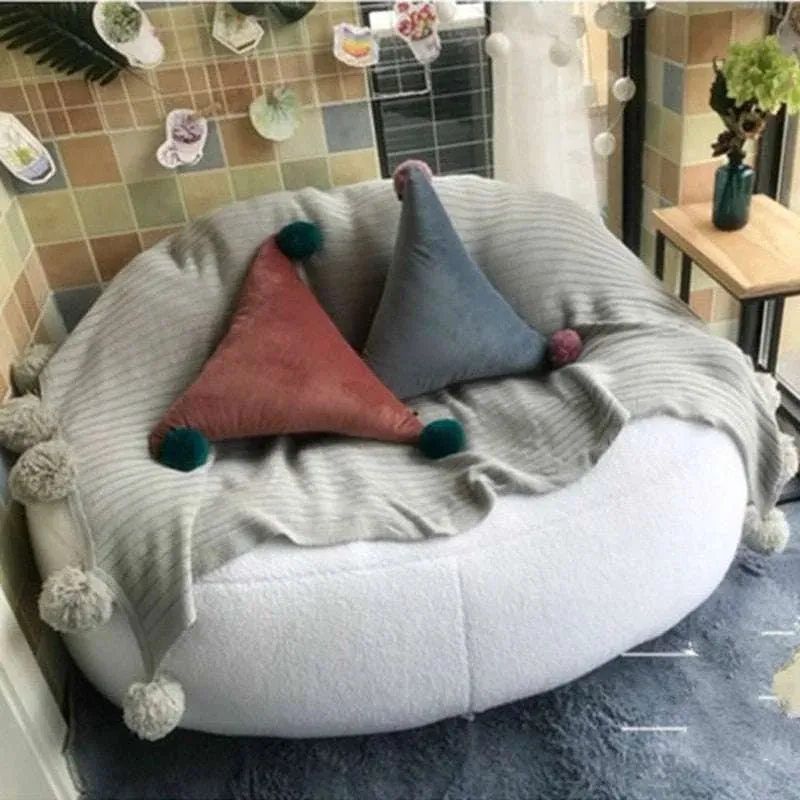 Luxurious Velvet Lamb Bean Bag Cover: Customisable Comfort for All Ages