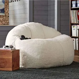 Luxurious Velvet Lamb Bean Bag Cover: Customisable Comfort for All Ages