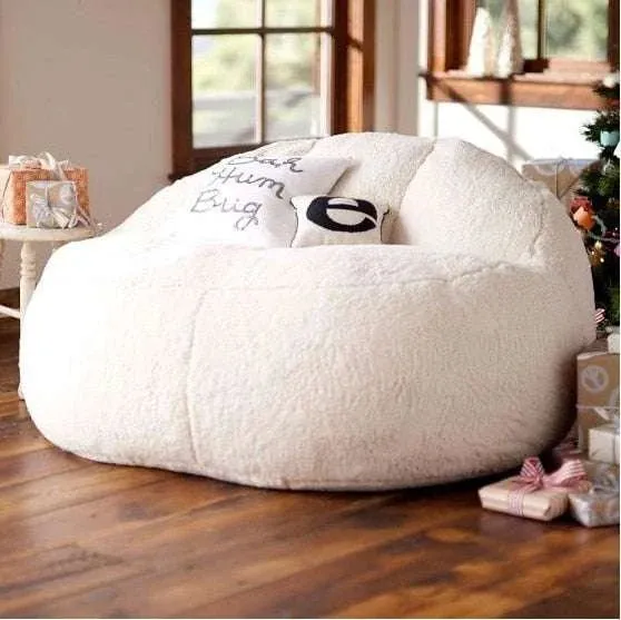 Luxurious Velvet Lamb Bean Bag Cover: Customisable Comfort for All Ages