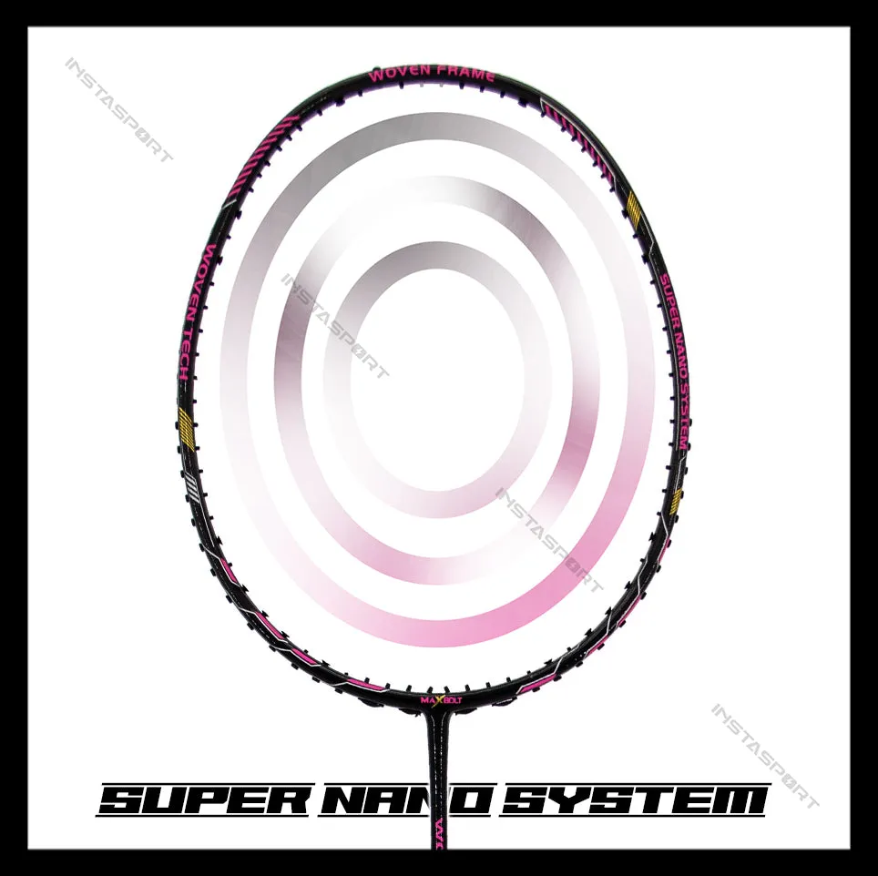 Maxbolt Woven Tech 60 Pink Badminton Racket