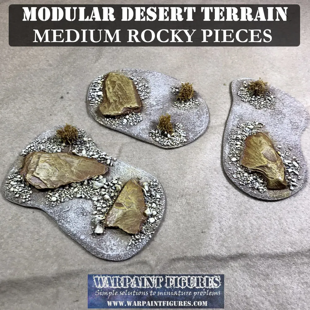 Medium Rocky Desert Terrain Pieces