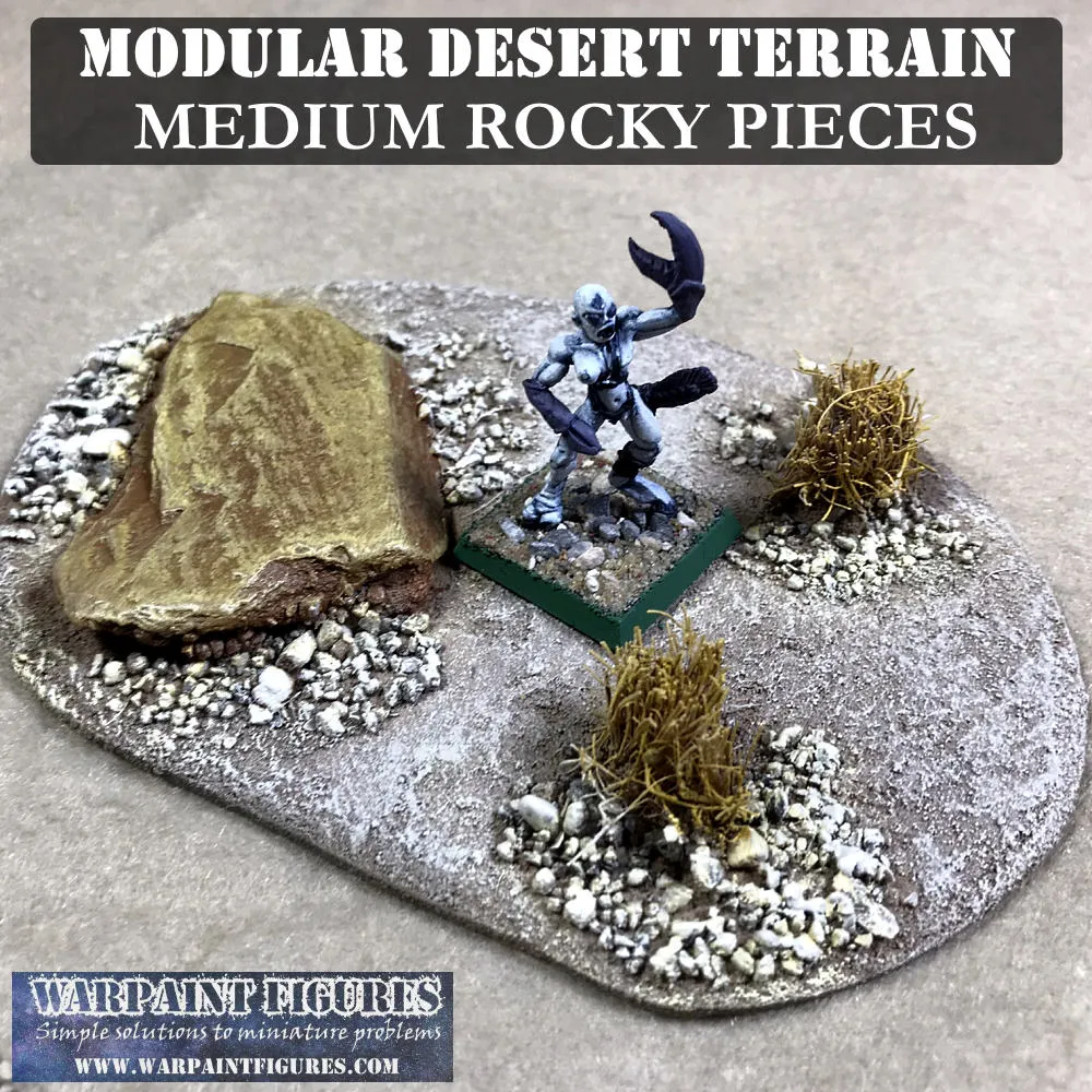 Medium Rocky Desert Terrain Pieces