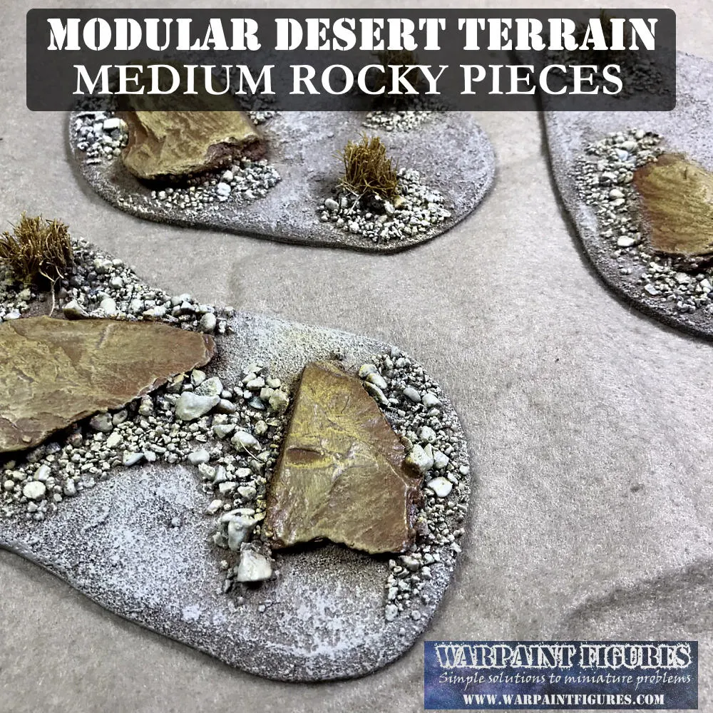 Medium Rocky Desert Terrain Pieces