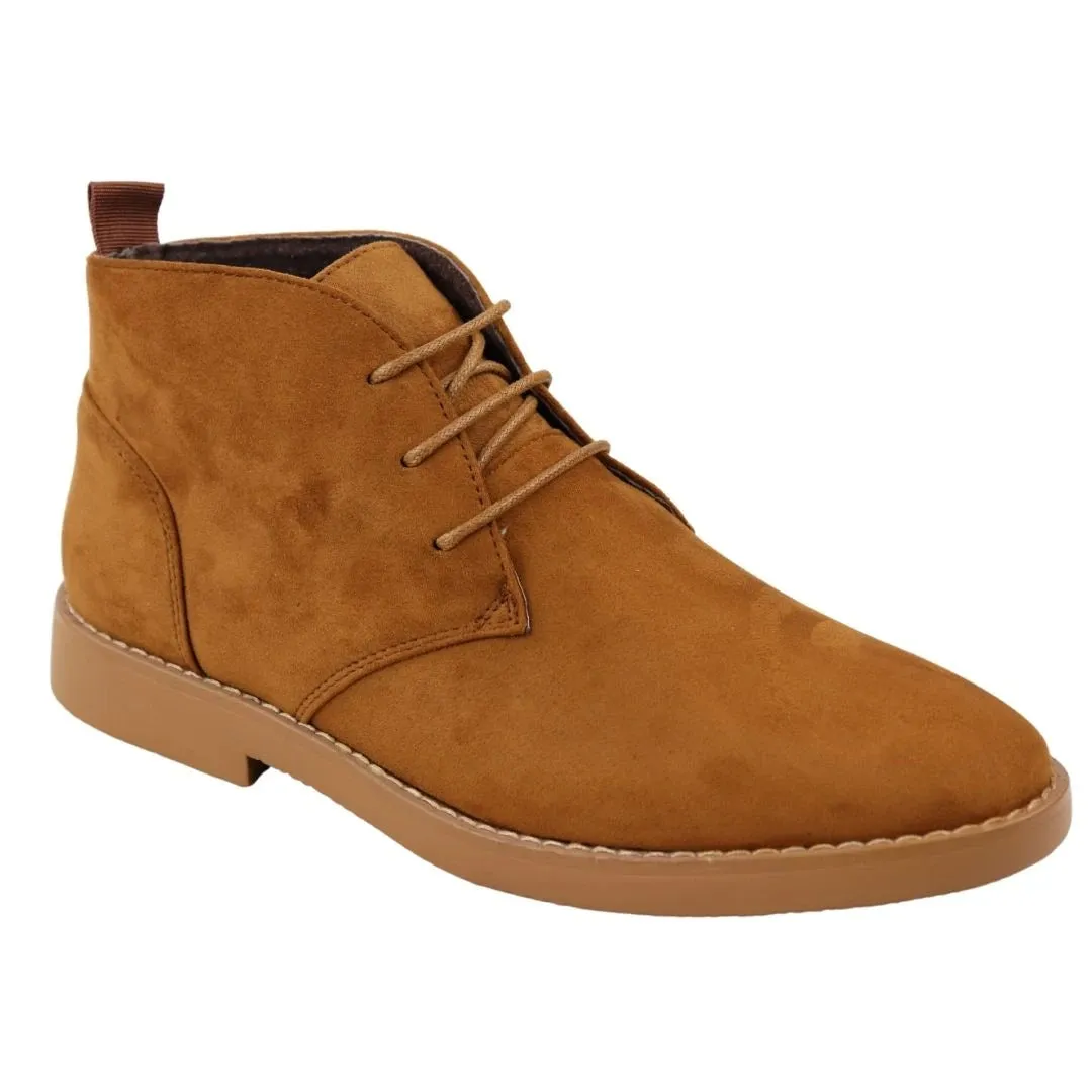 Mens's Chukka Desert Lace Up Ankle Boots