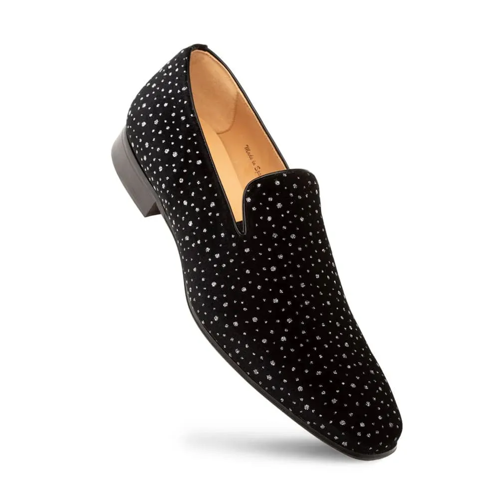 Mezlan Sera Cosmo Black Velvet Slip on Loafers