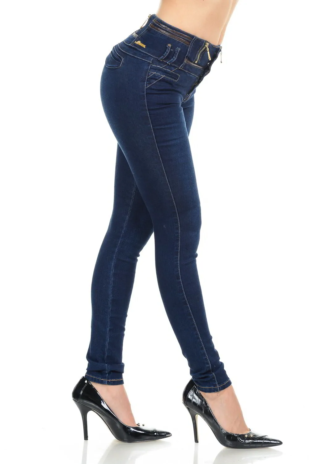 M.Michel Women's Jeans Colombian Design, Butt Lift, Levanta Cola, Push Up, Skinny - Style G809