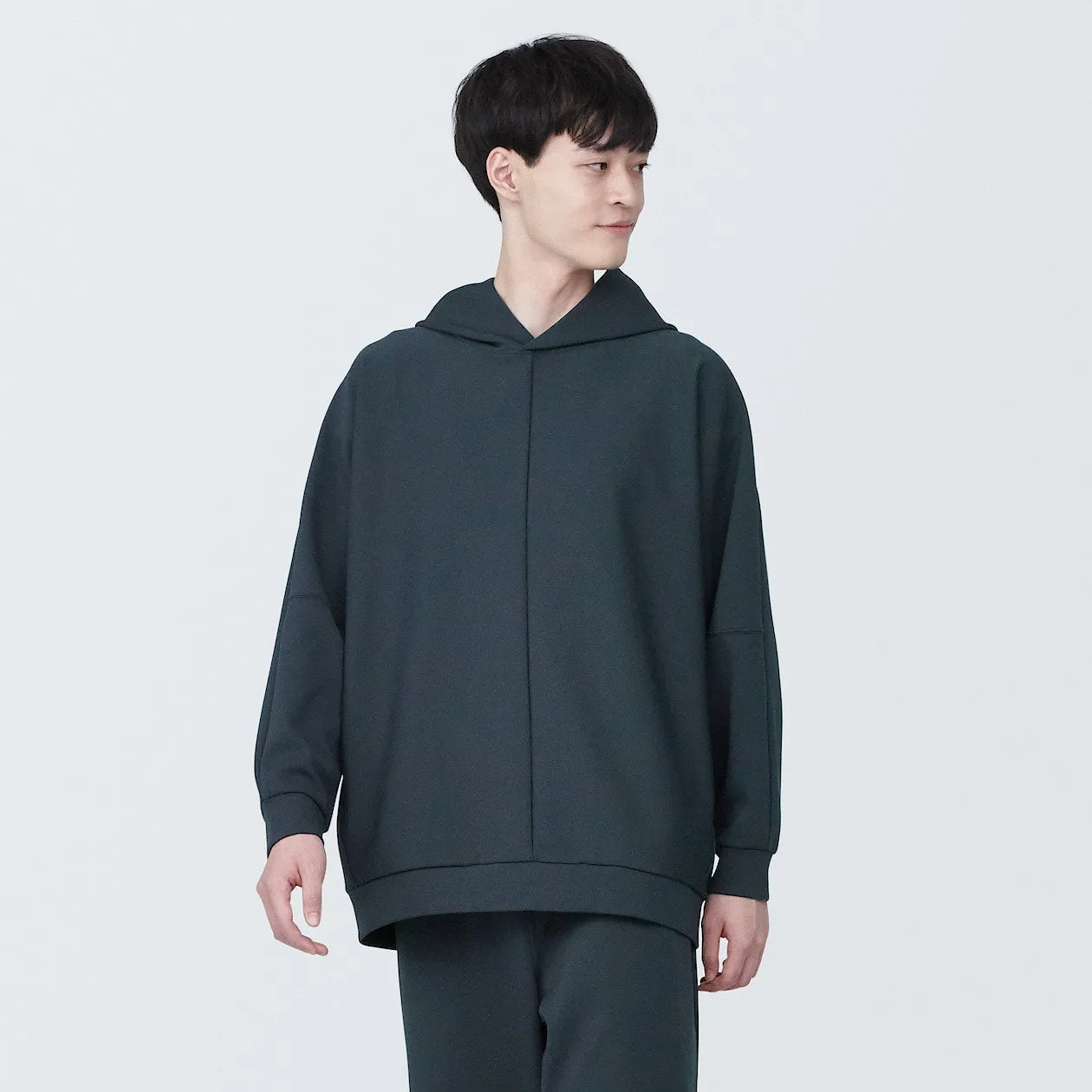 MUJI Labo Water Repellent Double Knitted Hoodie