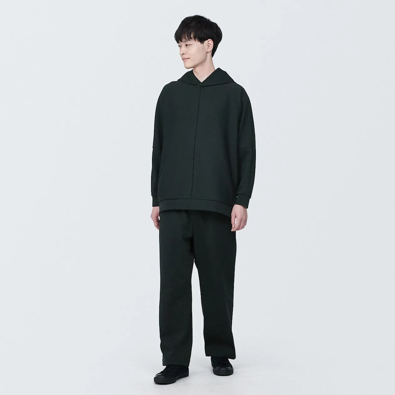 MUJI Labo Water Repellent Double Knitted Hoodie