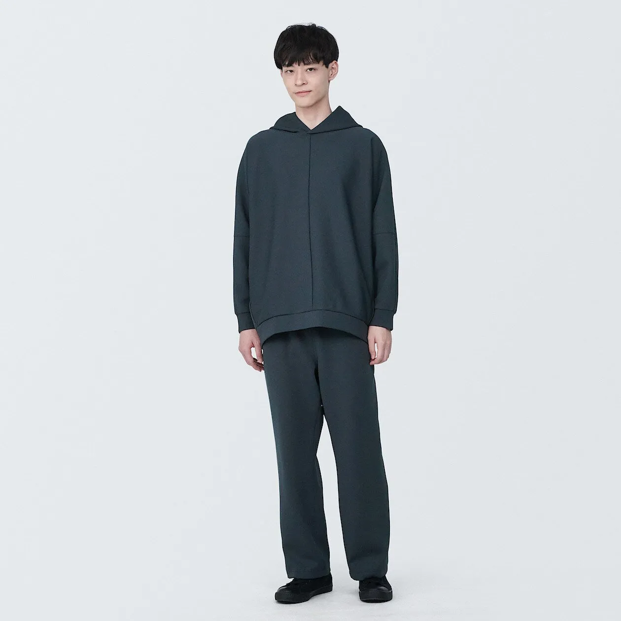 MUJI Labo Water Repellent Double Knitted Hoodie