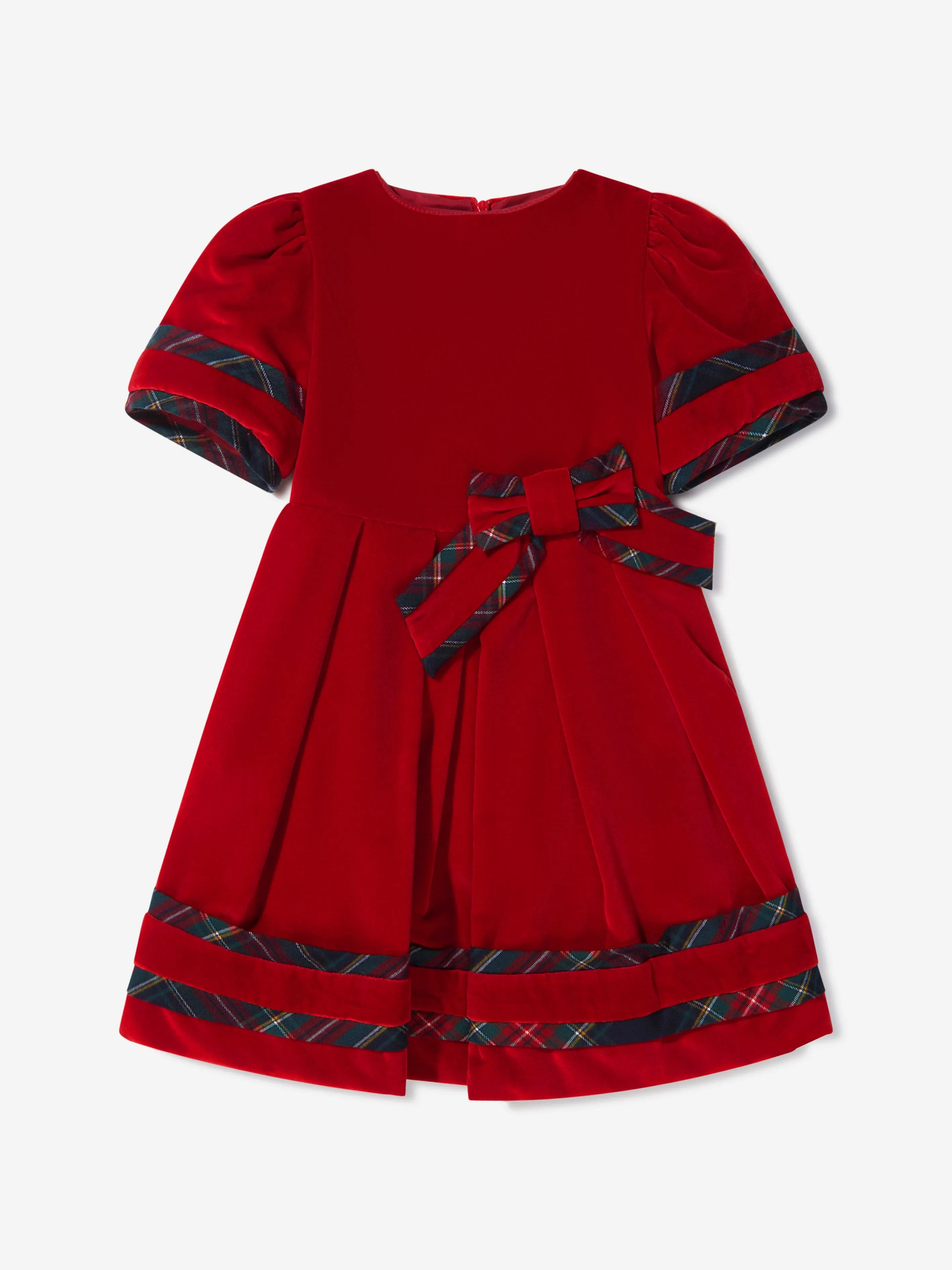 Patachou Girls Velvet Bow Dress