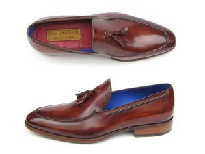 Paul Parkman Men's Brown Tassel Loafers