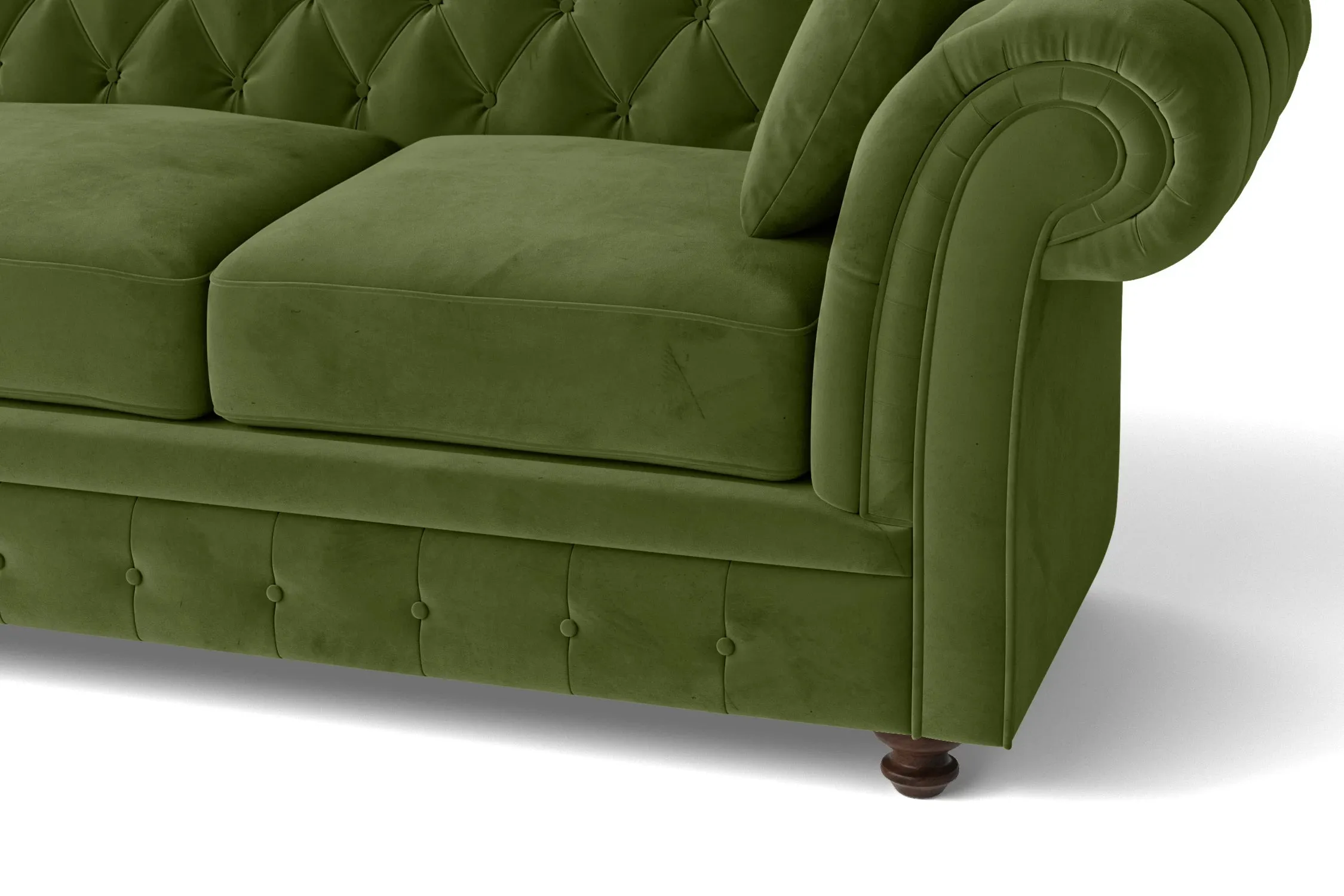 Pesaro 2 Seater Sofa Lime Velvet