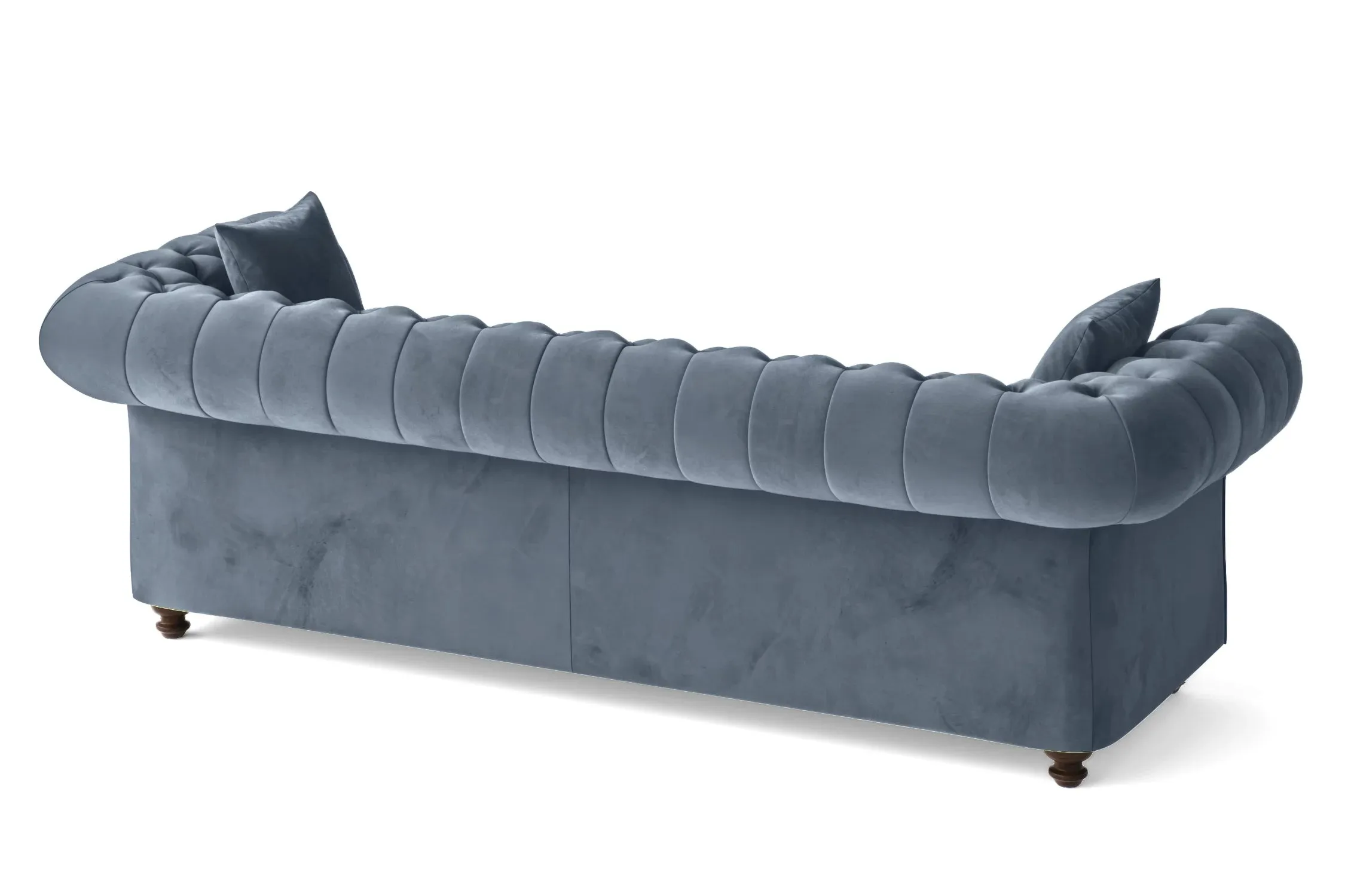 Pesaro 4 Seater Sofa Baby Blue Velvet