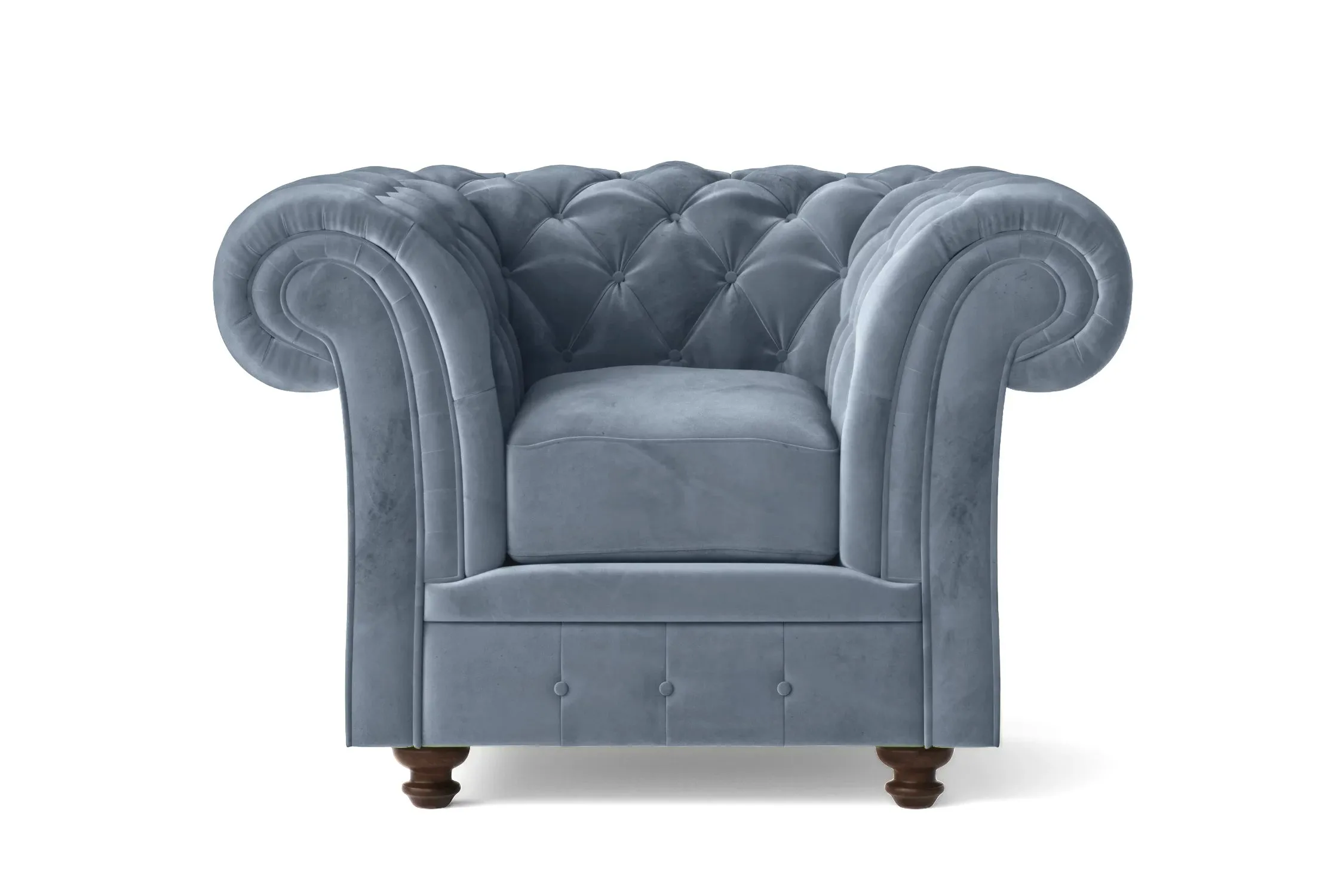 Pesaro Armchair Baby Blue Velvet