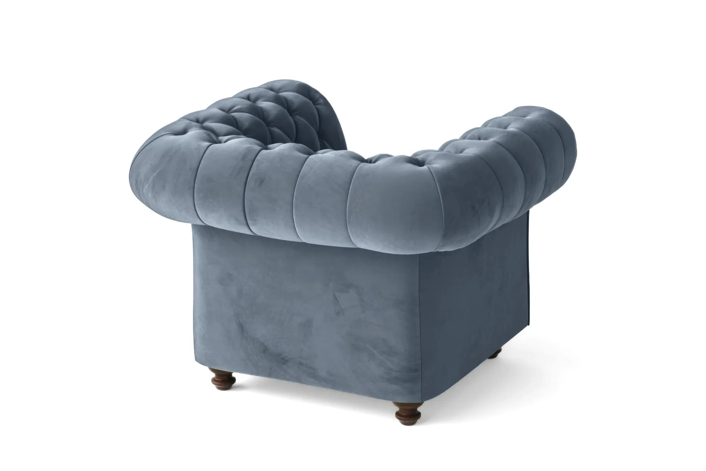 Pesaro Armchair Baby Blue Velvet