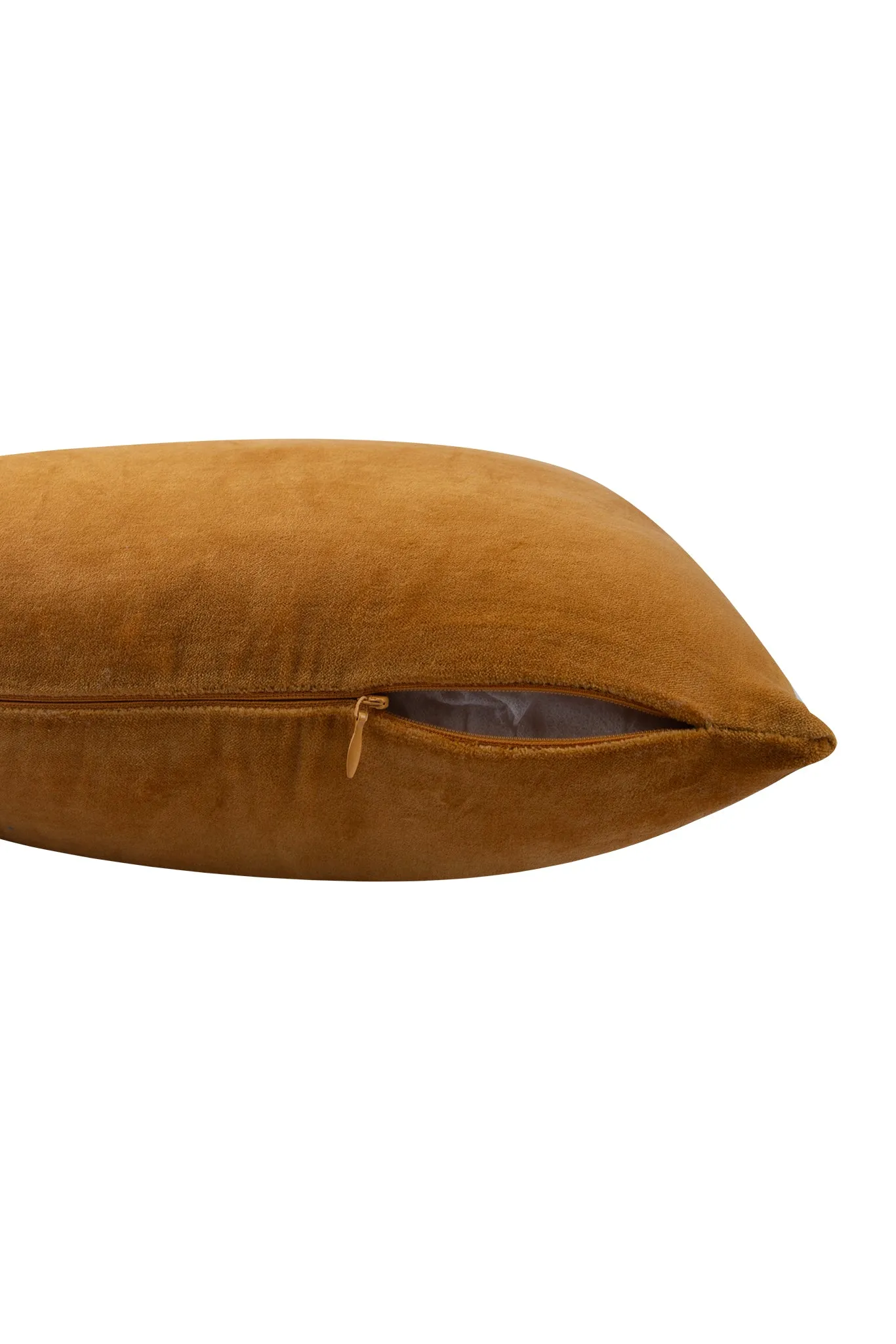 Premium Velvet Cushion Cover -  Mustard