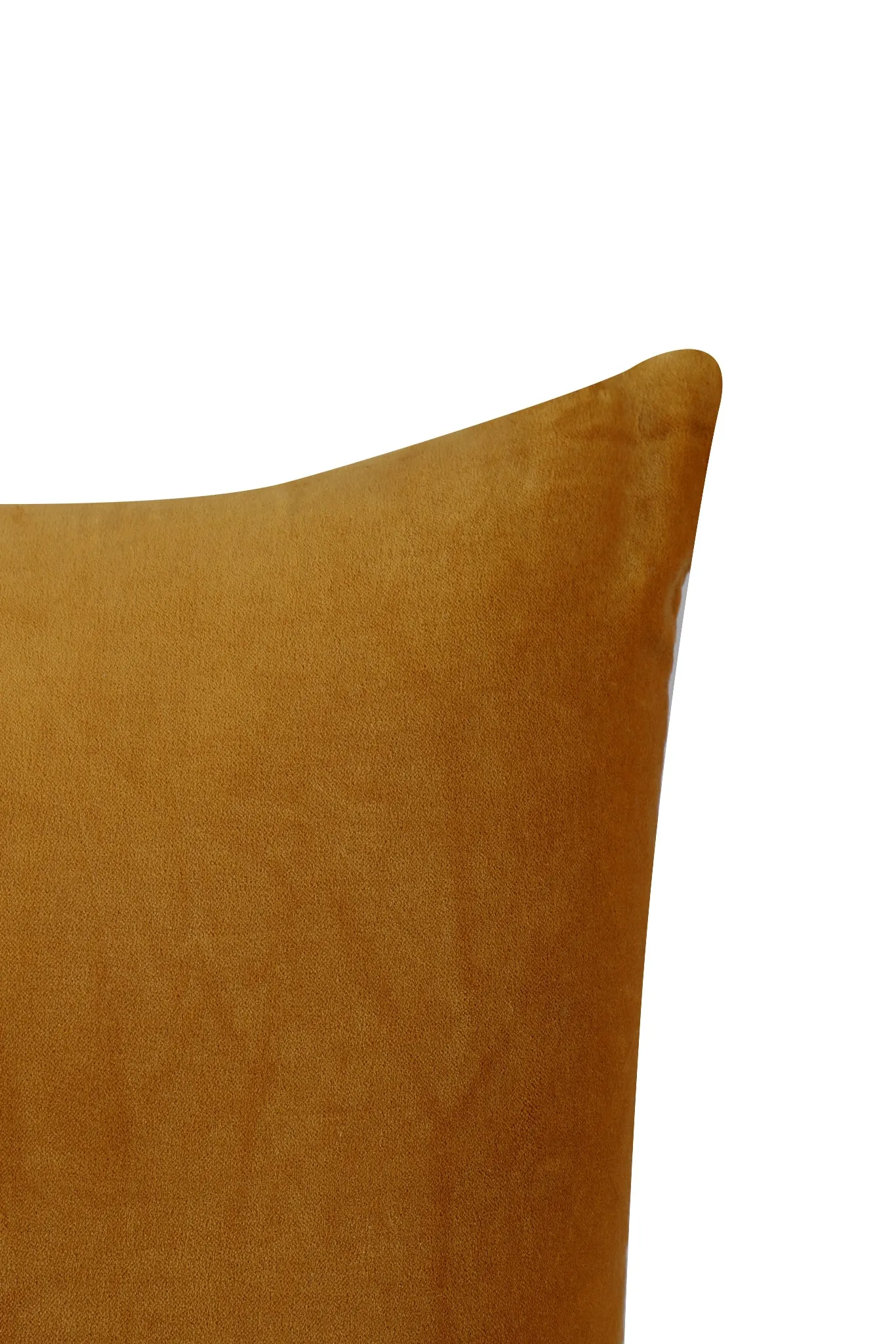 Premium Velvet Cushion Cover -  Mustard