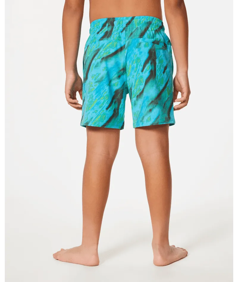 RIP CURL Boys Party Pack Volley Boardshorts Real Blue