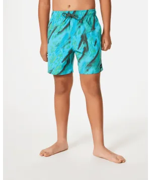 RIP CURL Boys Party Pack Volley Boardshorts Real Blue