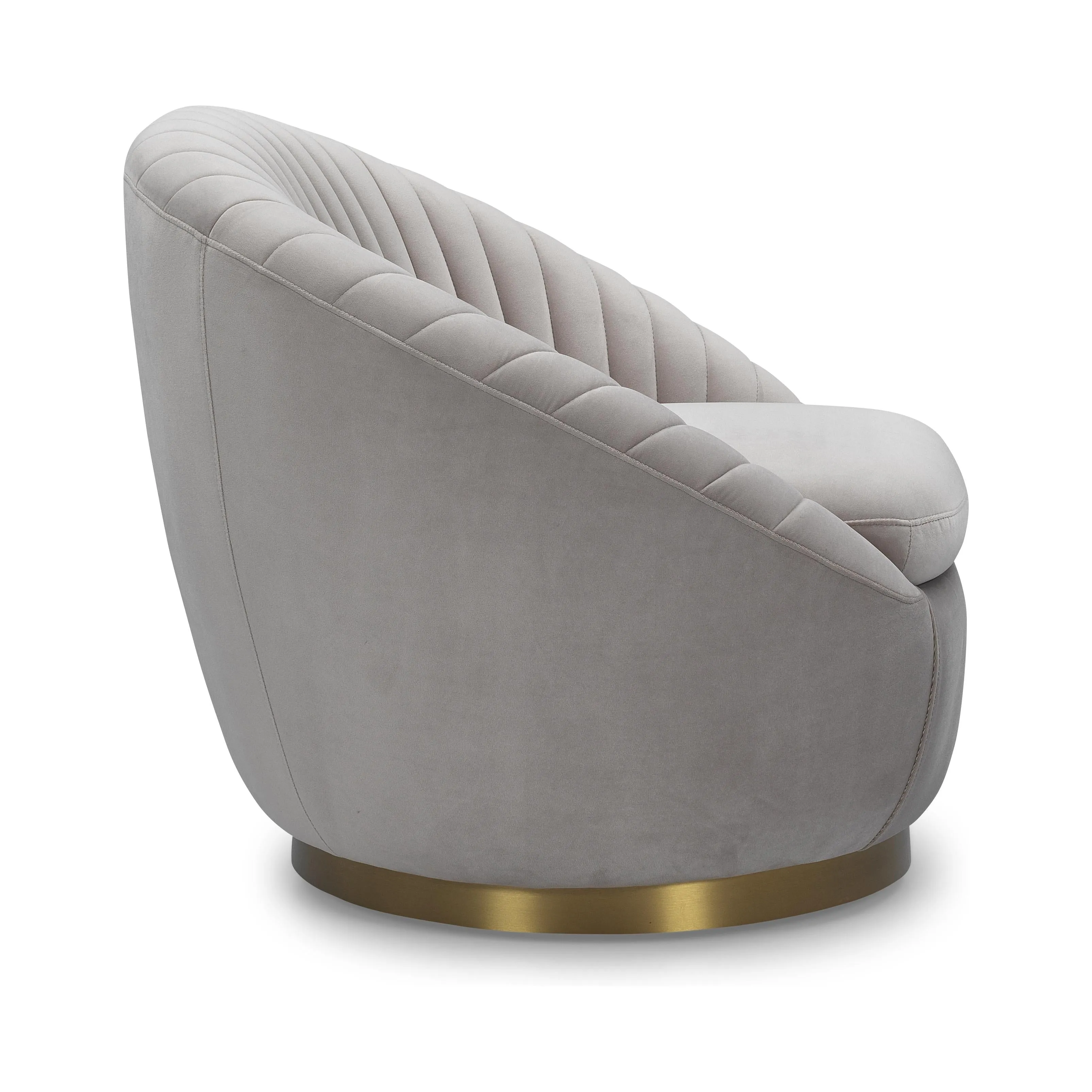 SHELL Velvet Accent Chair